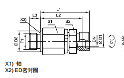 DG-R 英制外螺紋滾珠軸承旋轉(zhuǎn)接頭、PARKER卡套接頭、PARKER接頭