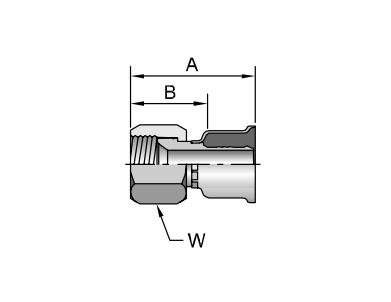 Parker膠管派克膠管接頭26系列16826JIC37? SAE 45? 雙錐 內(nèi)螺紋 直接頭、PARKER接頭、PARKER卡套接頭